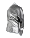 Rick Owens Woman Top Grey Size 6 Cotton, Elastomultiester, Rubber
