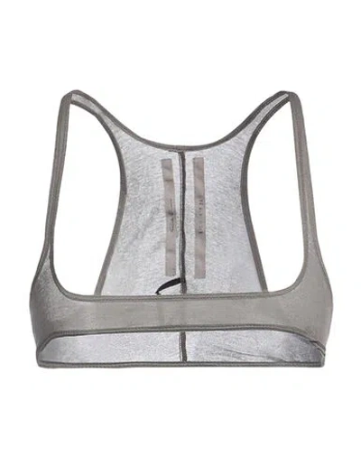 Rick Owens Woman Top Grey Size 4 Viscose, Silk In Grey