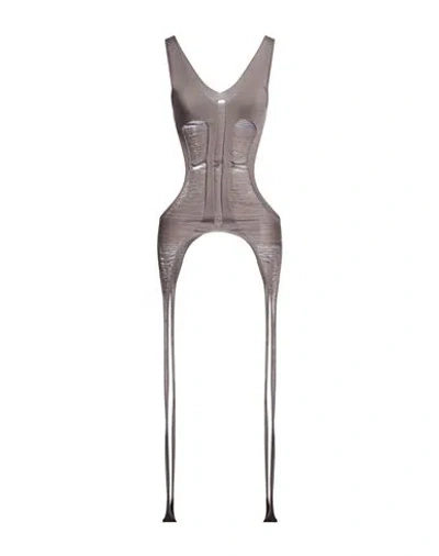 Rick Owens Woman Top Grey Size M Virgin Wool In Gray