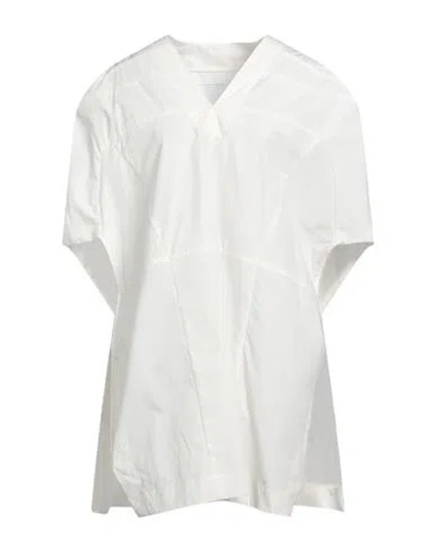 Rick Owens Woman Top Ivory Size 8 Cotton In White