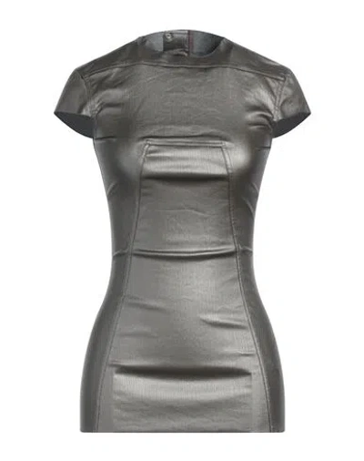 Rick Owens Edfu Oberteil Aus Beschichtetem Denim Mit Metallic-effekt In Messing