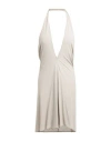Rick Owens Off-white Halter Tank Top In 08 Pearl