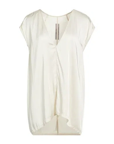 Rick Owens Woman Top Light Grey Size 8 Acetate, Viscose In Neutral