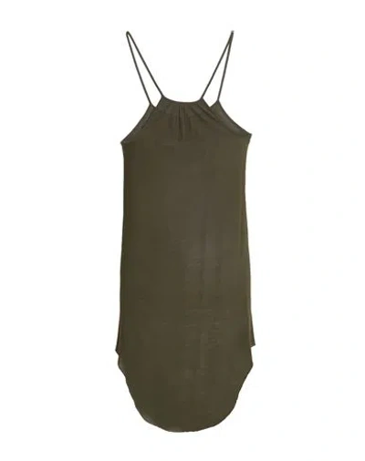 Rick Owens Woman Top Military Green Size 12 Viscose, Silk
