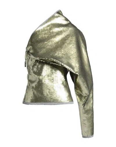 Rick Owens Woman Top Military Green Size 4 Cotton, Elastomultiester, Rubber