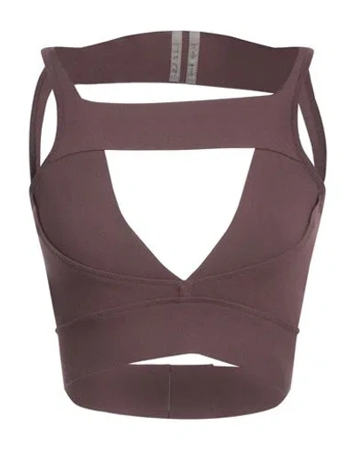 Rick Owens Woman Top Plum Size Xs Viscose, Polyester, Nylon, Elastane In Purple