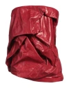 Rick Owens Woman Top Red Size 2 Calfskin In Red