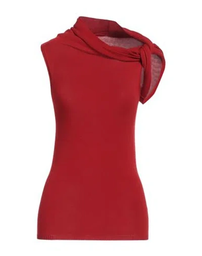 Rick Owens Woman Top Red Size M Viscose, Polyester