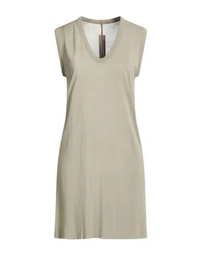 Rick Owens Woman Top Sage Green Size 6 Viscose, Silk