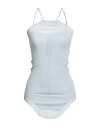 Rick Owens Woman Top Sky Blue Size 8 Viscose, Silk