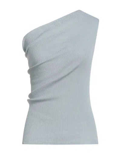 Rick Owens Woman Top Sky Blue Size S Virgin Wool