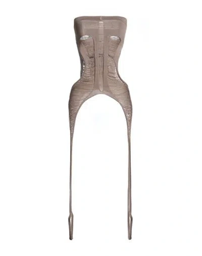 Rick Owens Woman Top Taupe Size S Virgin Wool In Multi