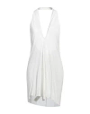 Rick Owens Woman Top White Size 6 Viscose, Silk In White
