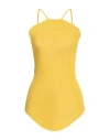 Rick Owens Woman Top Yellow Size 4 Viscose, Silk