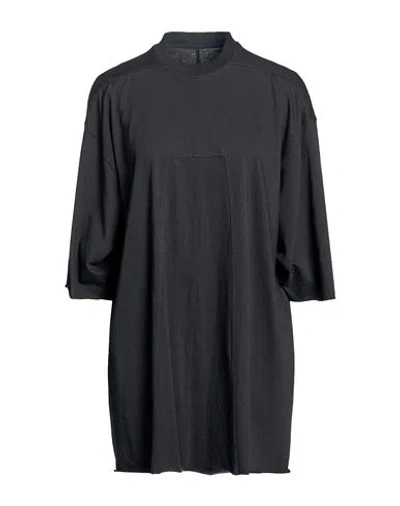 Rick Owens Woman T-shirt Black Size 4 Cotton In Blue