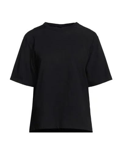 Rick Owens Woman T-shirt Black Size 4 Cotton