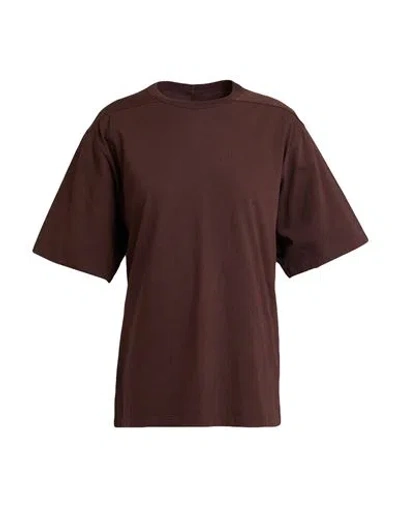 Rick Owens Woman T-shirt Dark Brown Size 6 Cotton