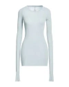 Rick Owens Woman T-shirt Light Blue Size 4 Viscose, Silk