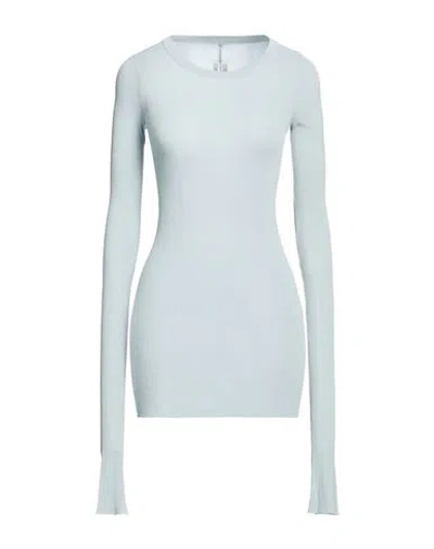Rick Owens Woman T-shirt Light Blue Size 4 Viscose, Silk