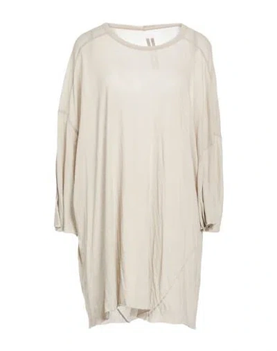 Rick Owens Woman T-shirt Light Grey Size Onesize Cotton In Neutral