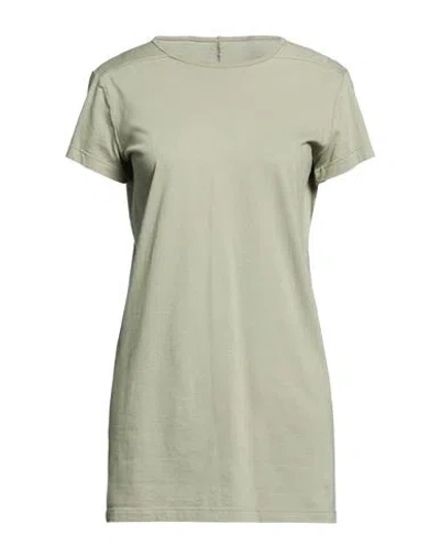 Rick Owens Woman T-shirt Sage Green Size 4 Cotton