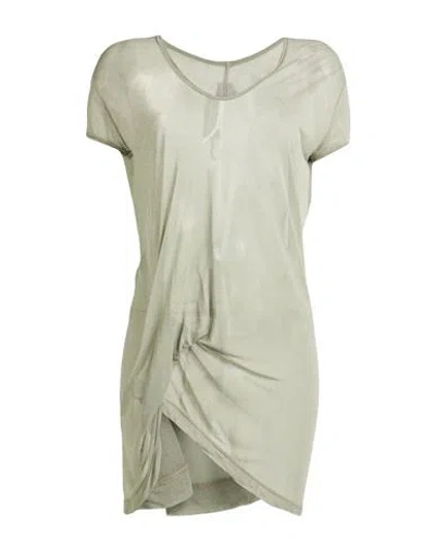 Rick Owens Woman T-shirt Sage Green Size 4 Viscose In Gray