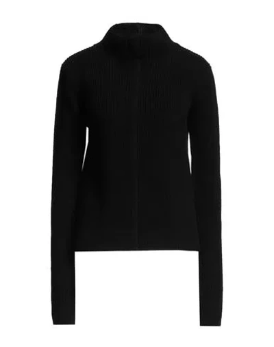 Rick Owens Woman Turtleneck Black Size L Cashmere, Wool