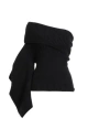 Rick Owens Woman Turtleneck Black Size M Alpaca Wool, Polyamide, Wool, Elastane