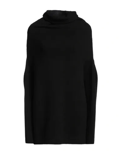 Rick Owens Woman Turtleneck Black Size M Cashmere