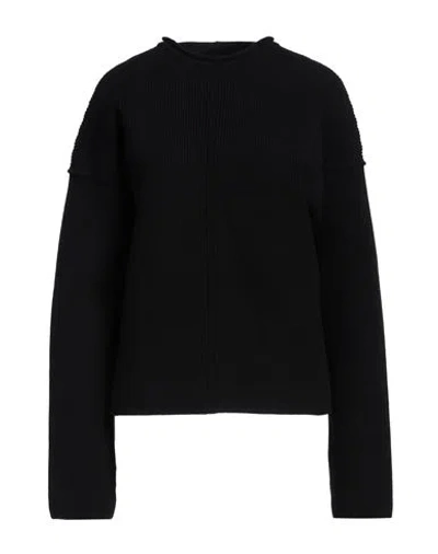 Rick Owens Woman Turtleneck Black Size S Cashmere, Wool, Elastane In Black