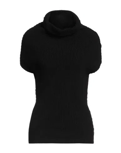 Rick Owens Woman Turtleneck Black Size S Virgin Wool