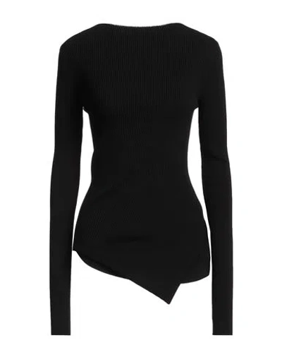 Rick Owens Woman Turtleneck Black Size S Viscose, Polyester