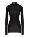 Rick Owens Woman Turtleneck Black Size Xs Virgin Wool In Black