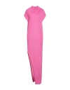 Rick Owens Woman Turtleneck Fuchsia Size M Virgin Wool In Pink