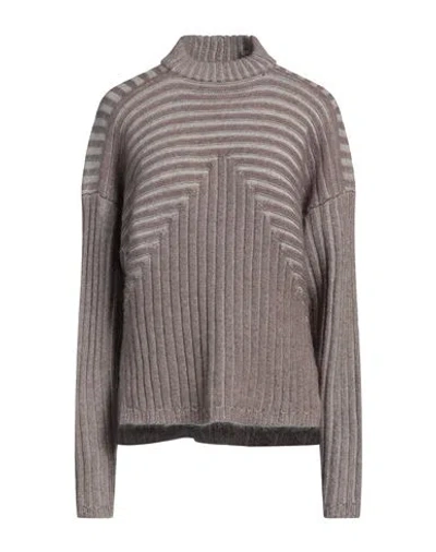 Rick Owens Woman Turtleneck Grey Size S Wool, Polyamide, Mohair Wool