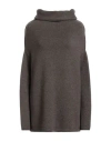 Rick Owens Woman Turtleneck Khaki Size S Cashmere In Brown