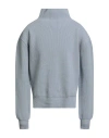 Rick Owens Woman Turtleneck Light Blue Size L Virgin Wool In Blue