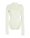 Rick Owens Woman Turtleneck Light Green Size M Alpaca Wool, Polyamide, Wool, Elastane