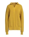 Rick Owens Woman Turtleneck Marigold Size M Virgin Wool In Yellow