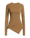 Rick Owens Woman Turtleneck Mustard Size S Viscose, Polyester In Brown