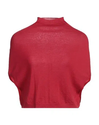 Rick Owens Woman Turtleneck Red Size S Virgin Wool
