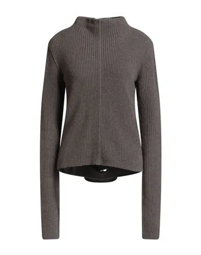 Rick Owens Woman Turtleneck Taupe Size M Cashmere, Wool