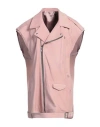 Rick Owens Woman Vest Pink Size Onesize Calfskin In Pink