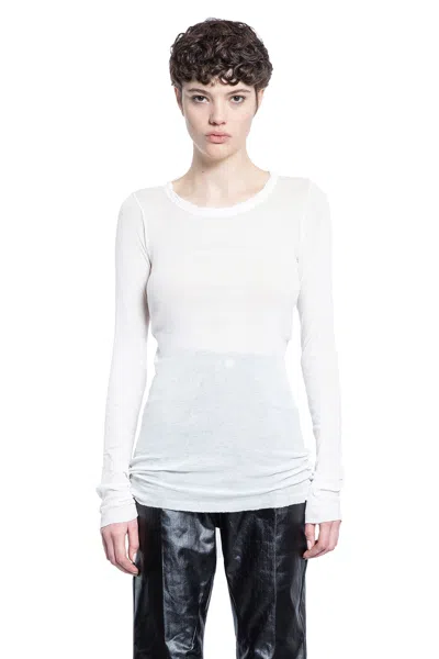 Rick Owens Woman White T-shirts & Tank Tops