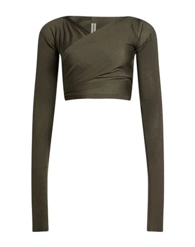 Rick Owens Woman Wrap Cardigans Dark Green Size M Virgin Wool
