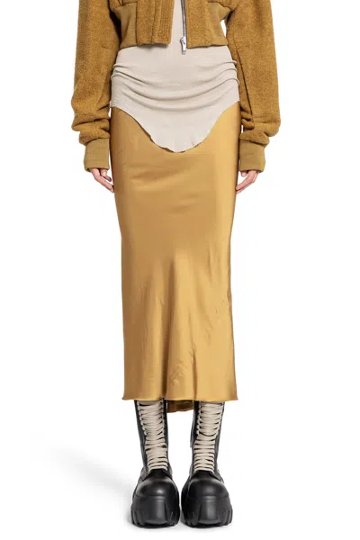 Rick Owens Woman Yellow Skirts