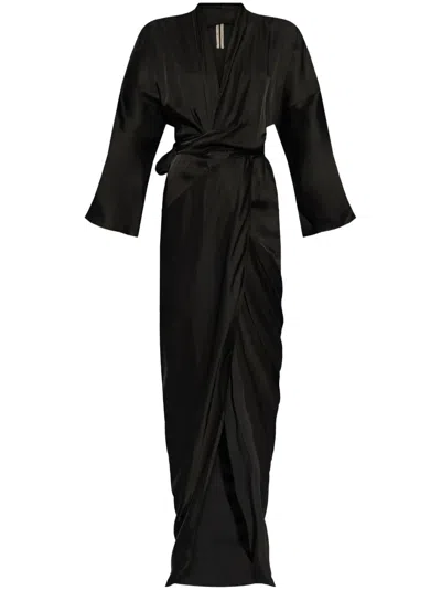 Rick Owens Women Abito Avvolgente In Black
