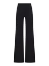 Rick Owens Women Acetate Wide Leg Pants In Black