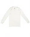 Rick Owens Women's Basic Long Sleeve Tee Shirt In Milk In White