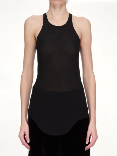Rick Owens Women's Basic Rib Tank In Black
